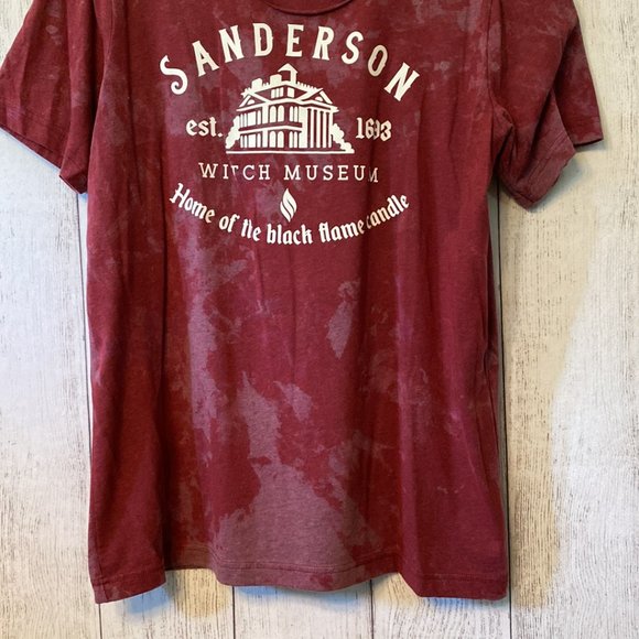 Sanderson Witch Museum Salem Upcycled Destroyed Rocker Cotton Jersey Tee - Picture 4 of 7